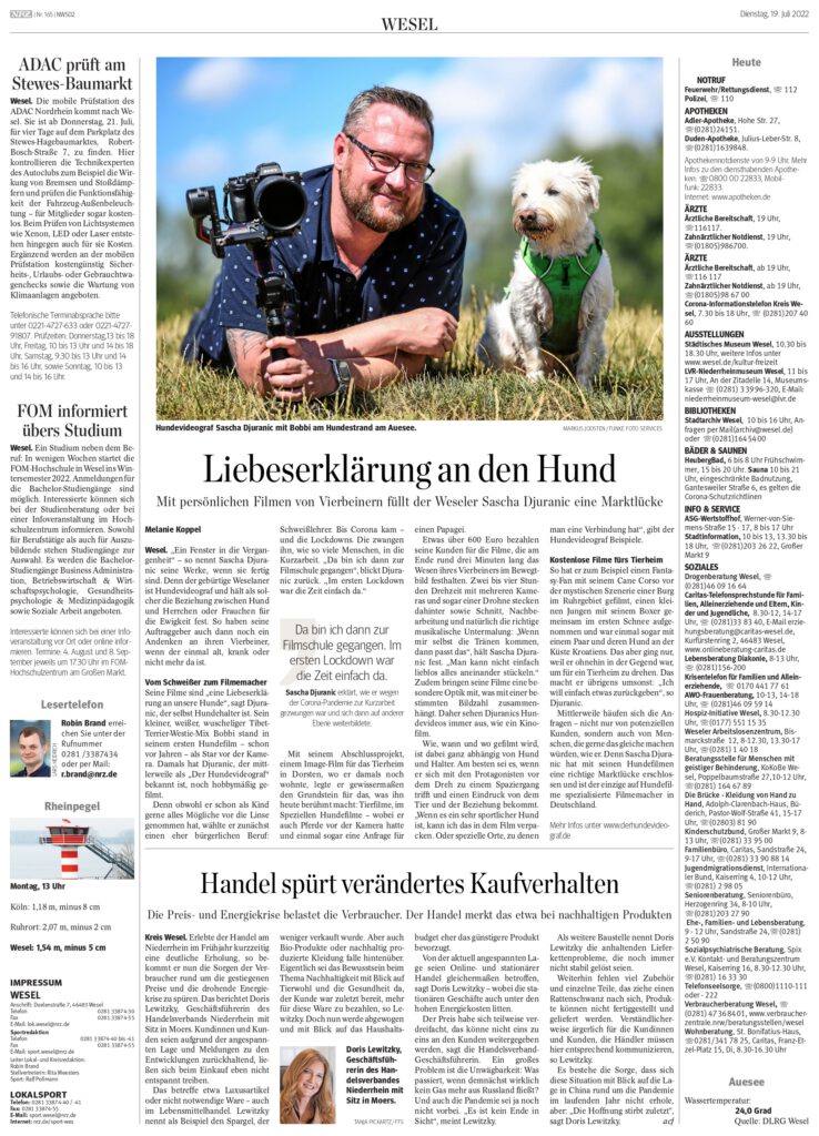 Der Hundevideograf Hundeshooting
